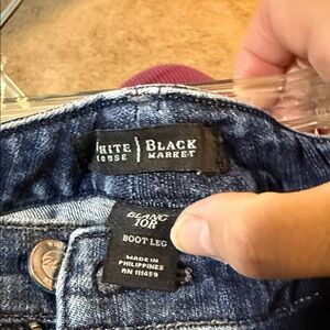 White House Black Market Denim Boot Leg Jeans